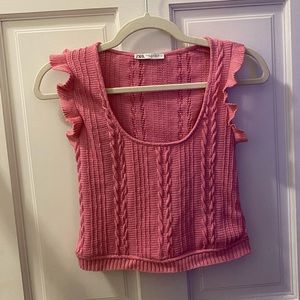 SOLD ON DEPOP / Zara Knit Crop Top